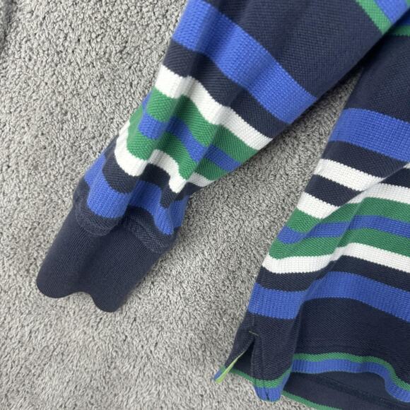 Tommy Hilfiger Pullover Shirt Mens Large Striped Rugby Long Sleeve Casual - Picture 5 of 10